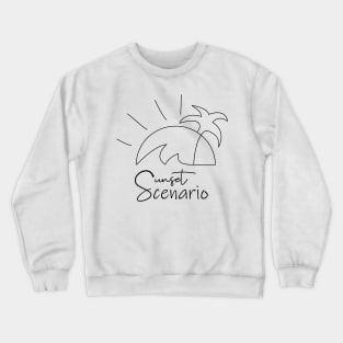 sunset scenario Crewneck Sweatshirt